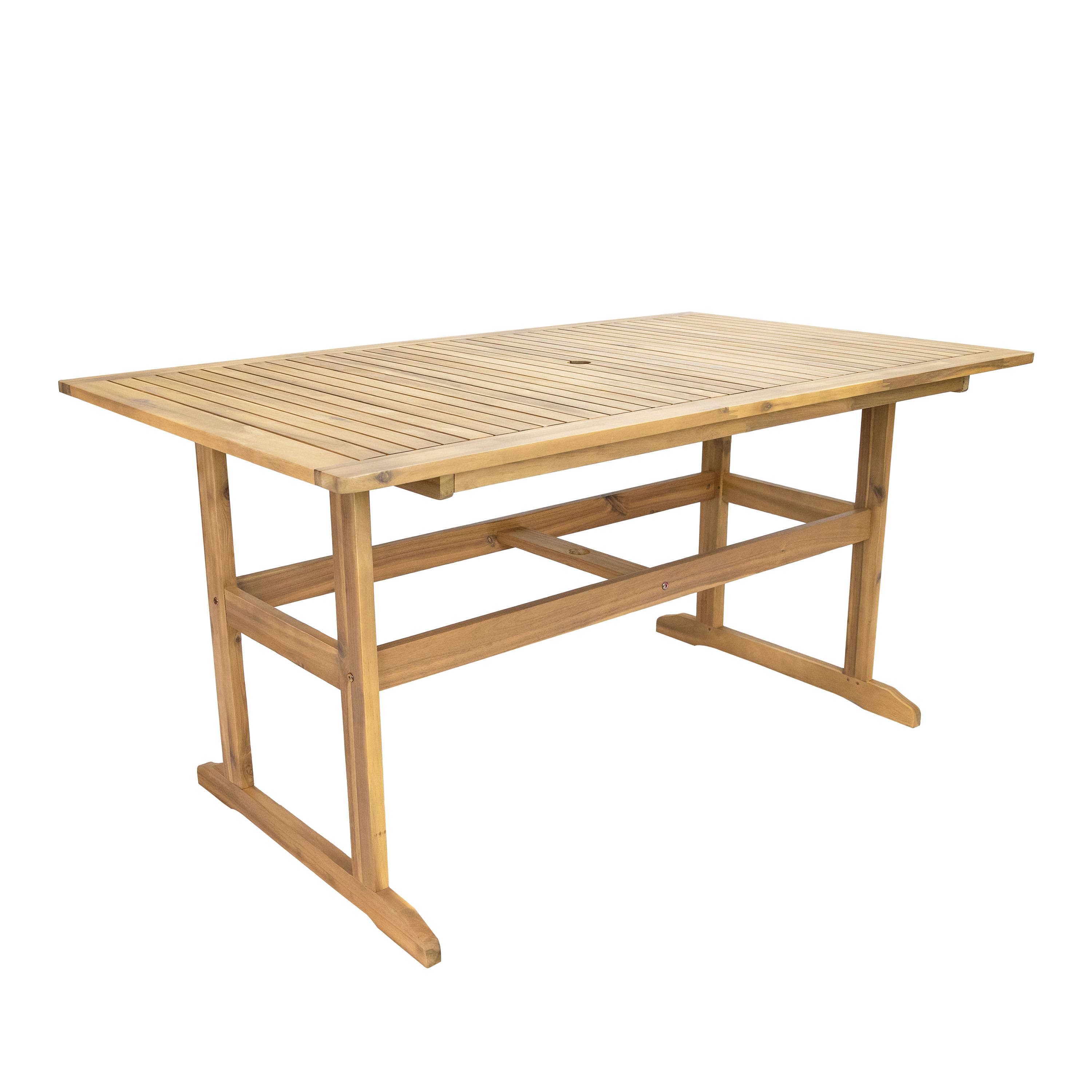 Sunnydaze - Hatteras Acacia Wood Outdoor Dining Table - Brown