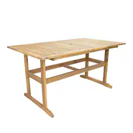 Sunnydaze - Hatteras Acacia Wood Outdoor Dining Table - Brown