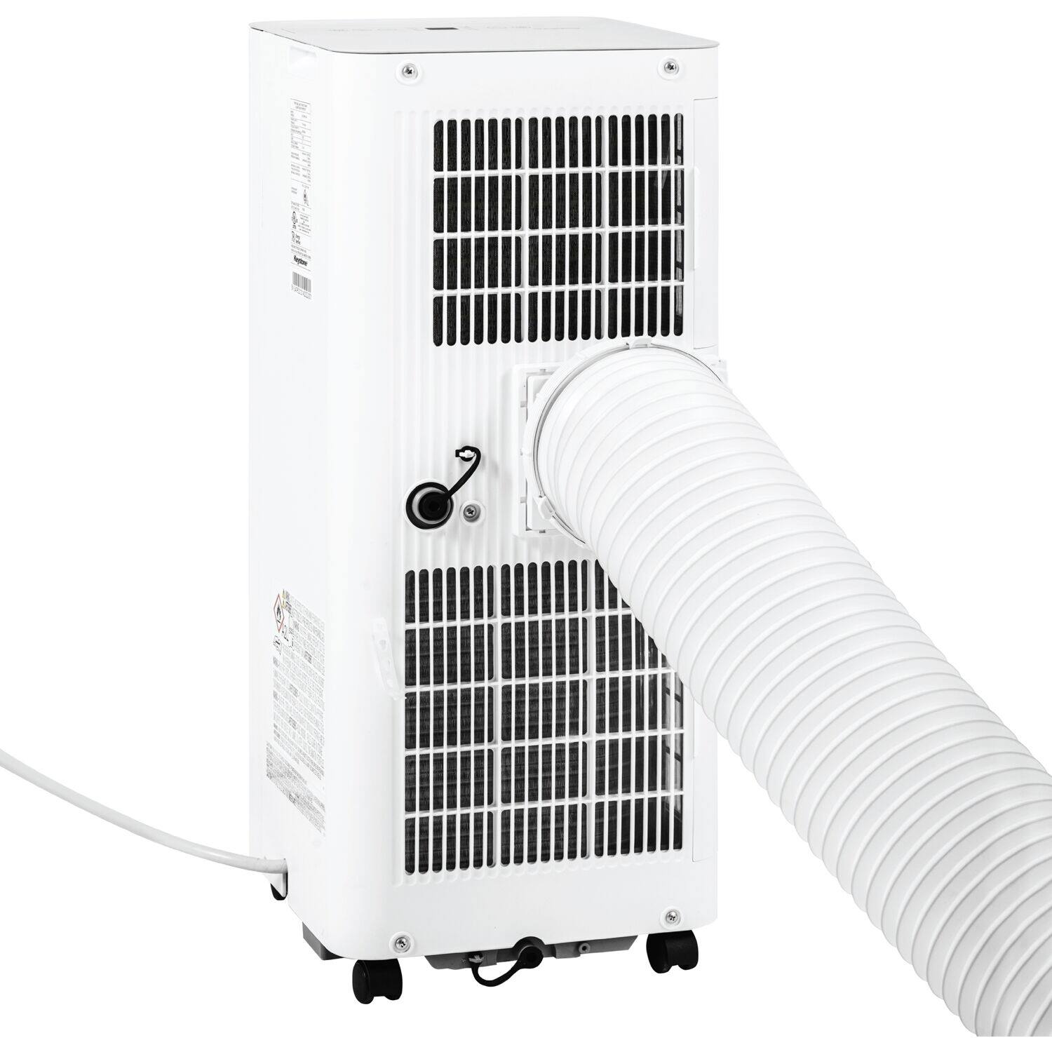 Alt View 16. Keystone - 8,500 BTU ASHRAE/5,000 BTU DOE 250 Sq. Ft Portable Air Conditioner with Remote - White.