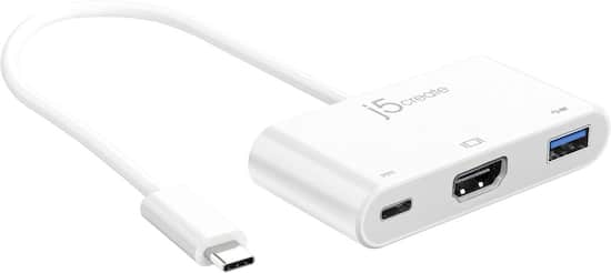 j5create USB-C to HDMI & USB 3.0 with Power Delivery White JCA379 - Best Buy