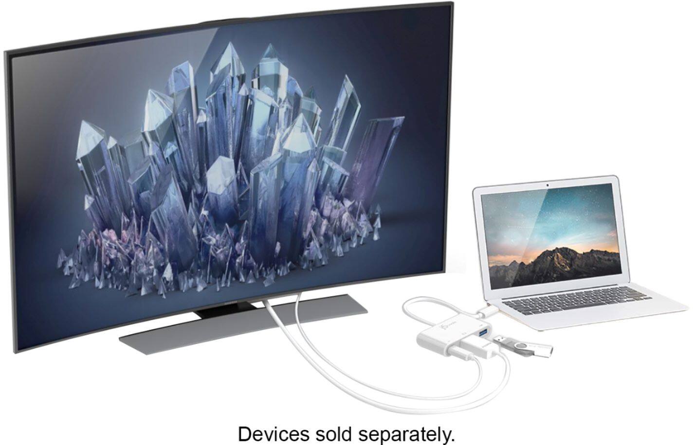 Alt View 12. j5create - USB-C to HDMI & USB 3.0 with Power Delivery - White.