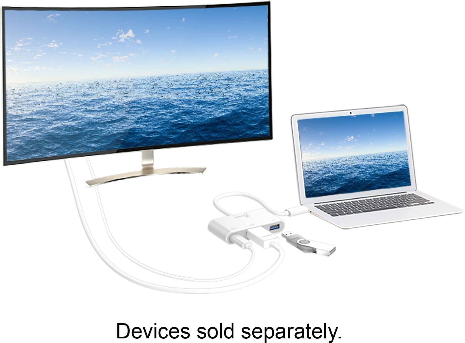 Alt View 17. j5create - USB-C to HDMI & USB 3.0 with Power Delivery - White.