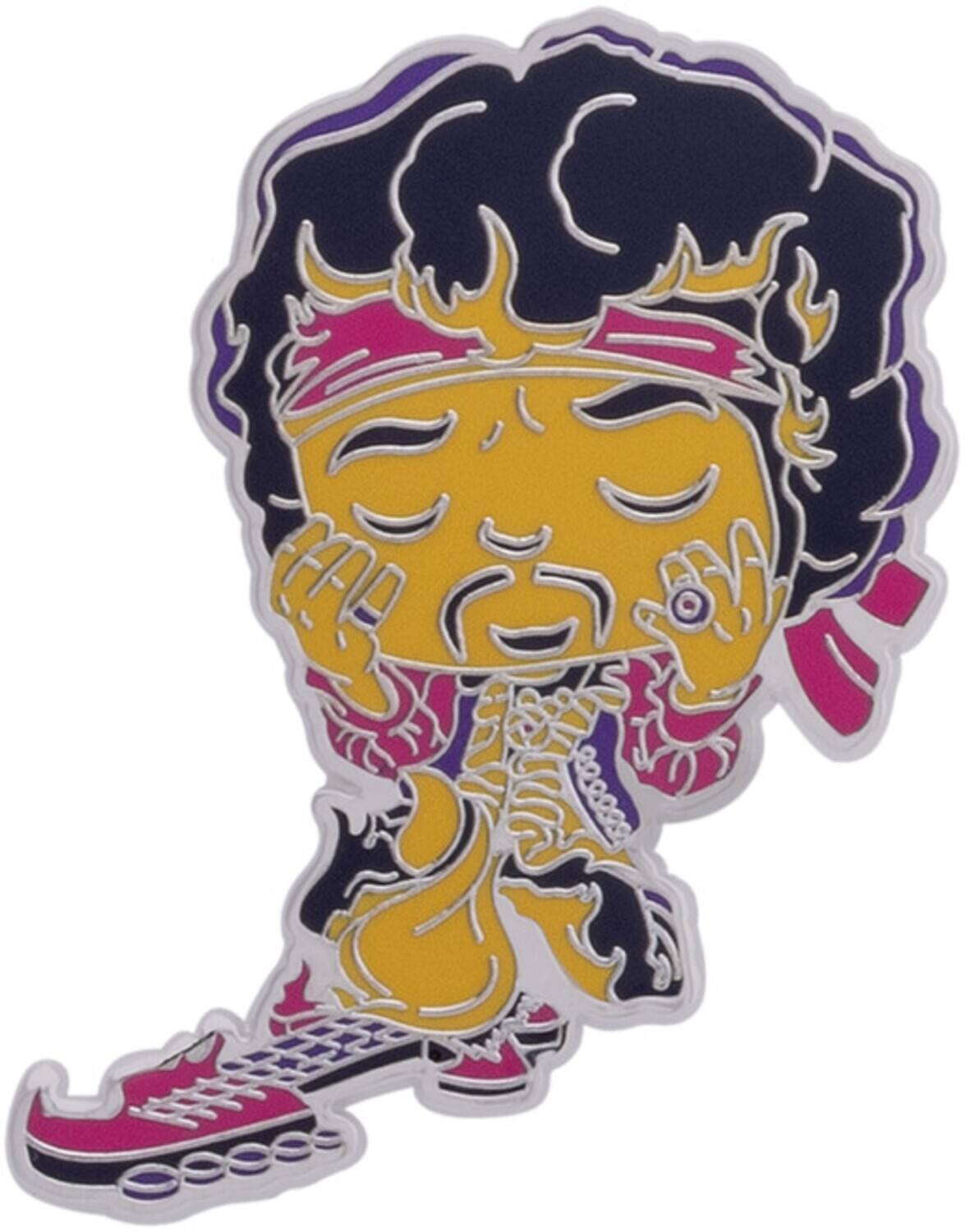 Alt View 3. Funko - FUNKO POP! 4PK PIN SET: JIMI HENDRIX - FLAMING GUITAR   - APPAREL - Multicolor.