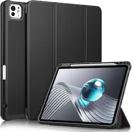 Kitcheniva - Lightweight Slim Case For iPad Pro 11 Inch M4 2024 Flexible TPU Cover - Black