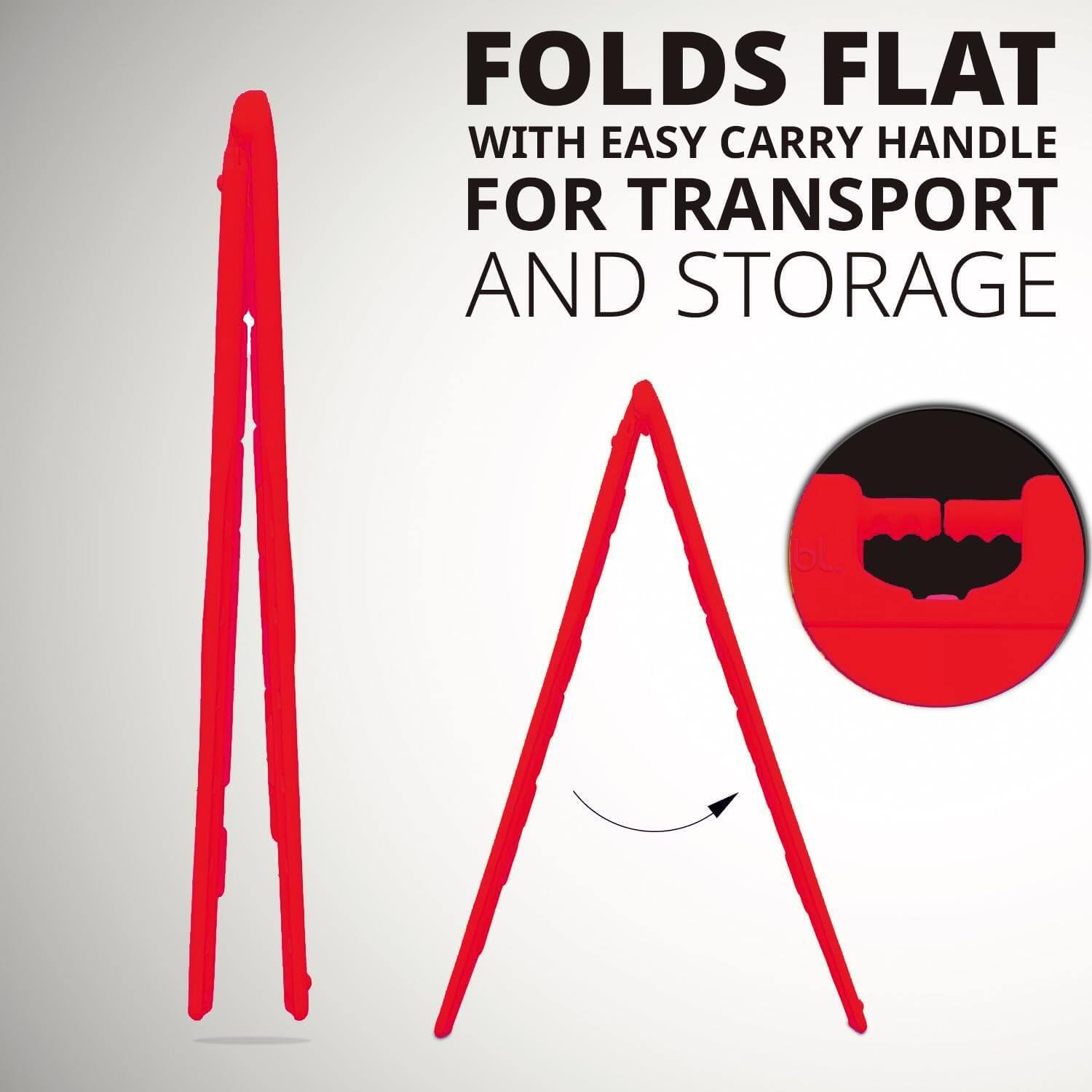 FOLDS FLAT  
WITH EASY CARRY HANDLE  
FOR TRANSPORT  
AND STORAGE