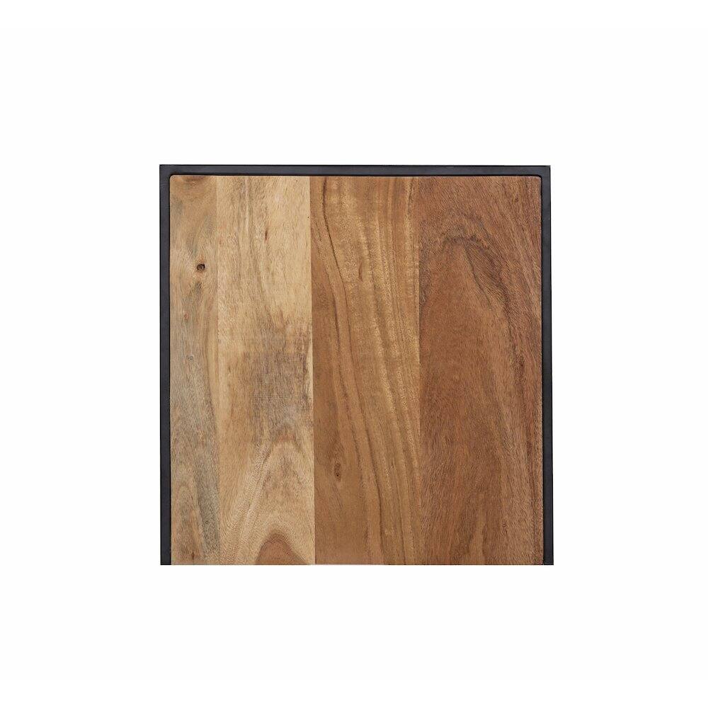 Angle. Porter Designs - Manzanita Live Edge Solid Acacia Wood End Table - Natural.
