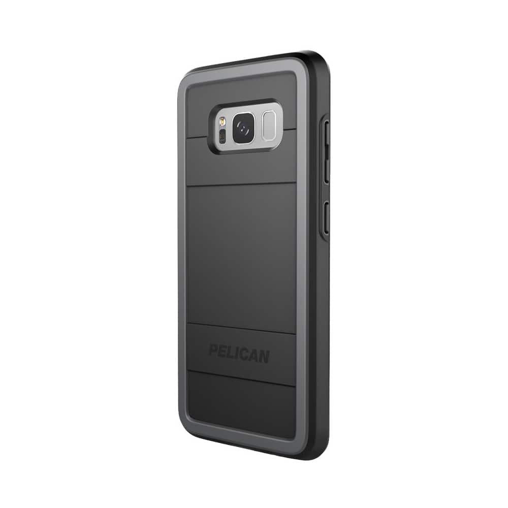 PELICAN - Protector Case for Samsung Galaxy S8+ - Gray/black - Larger Front