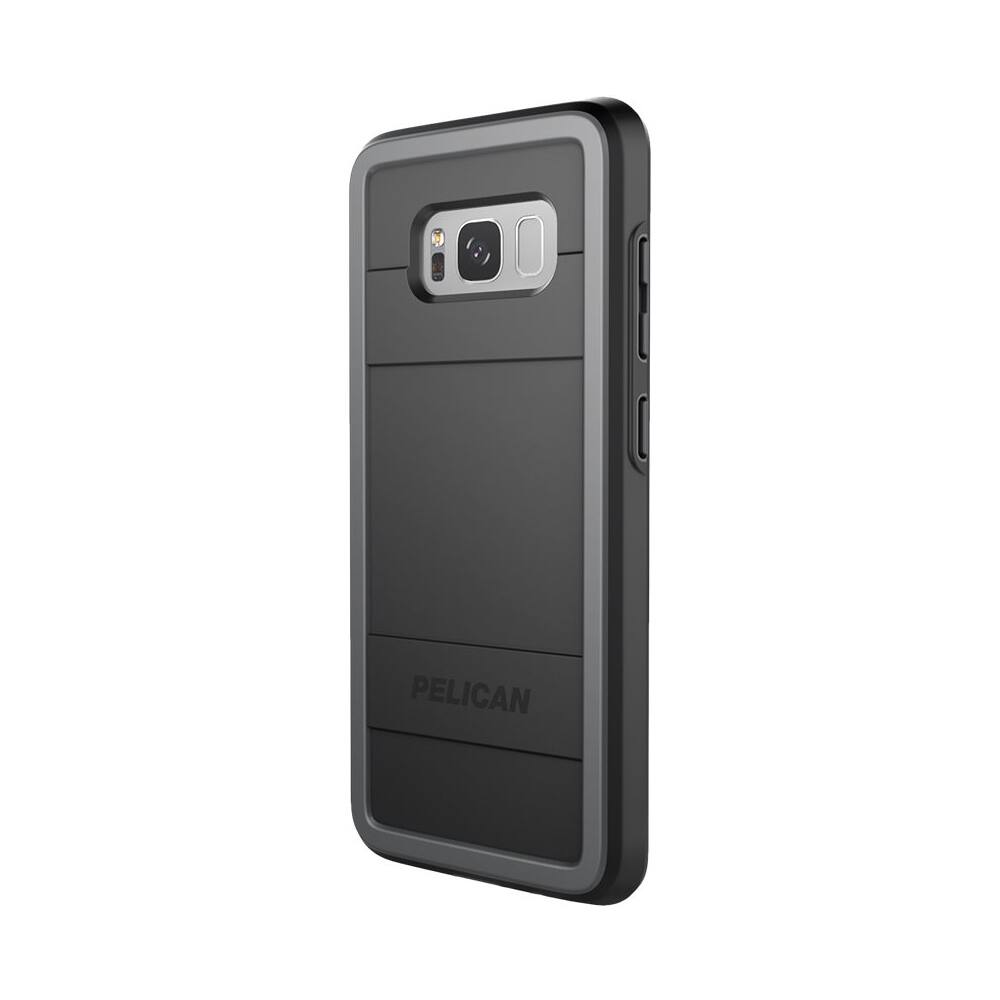 PELICAN - Protector Case for Samsung Galaxy S8 - Gray/black - Larger Front