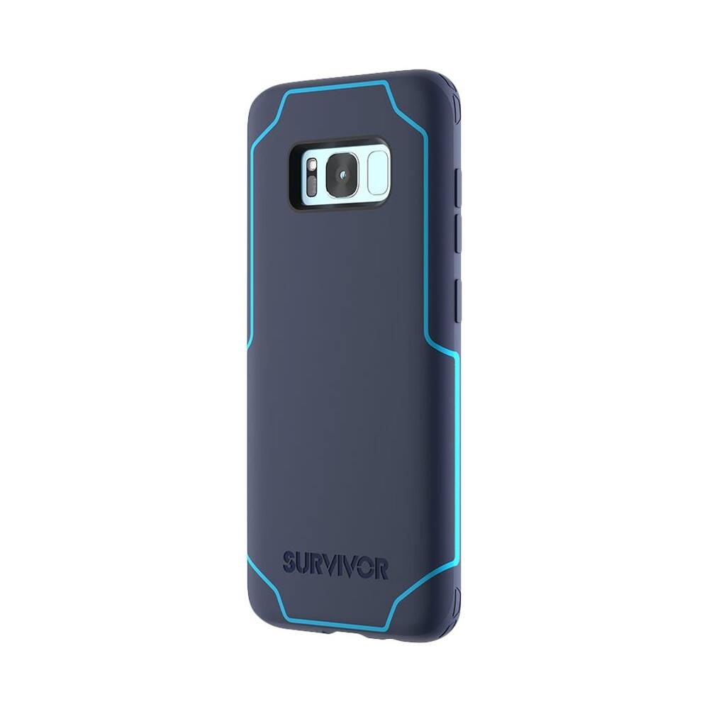Griffin - Survivor Case for Samsung Galaxy S8 - Navy/coral blue - Larger Front