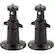 Front. Wasserstein - Adjustable Indoor/Outdoor Wall Mount for Most Arlo Security Cameras (2-Pack) - Black.