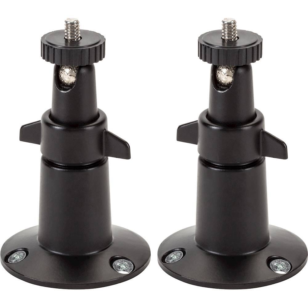 Wasserstein - Adjustable Indoor/Outdoor Wall Mount for Most Arlo Security Cameras (2-Pack) - Black
