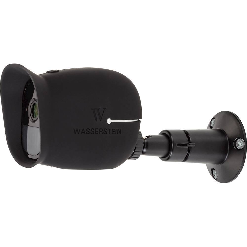 Alt View 13. Wasserstein - Adjustable Indoor/Outdoor Wall Mount for Most Arlo Security Cameras (2-Pack) - Black.
