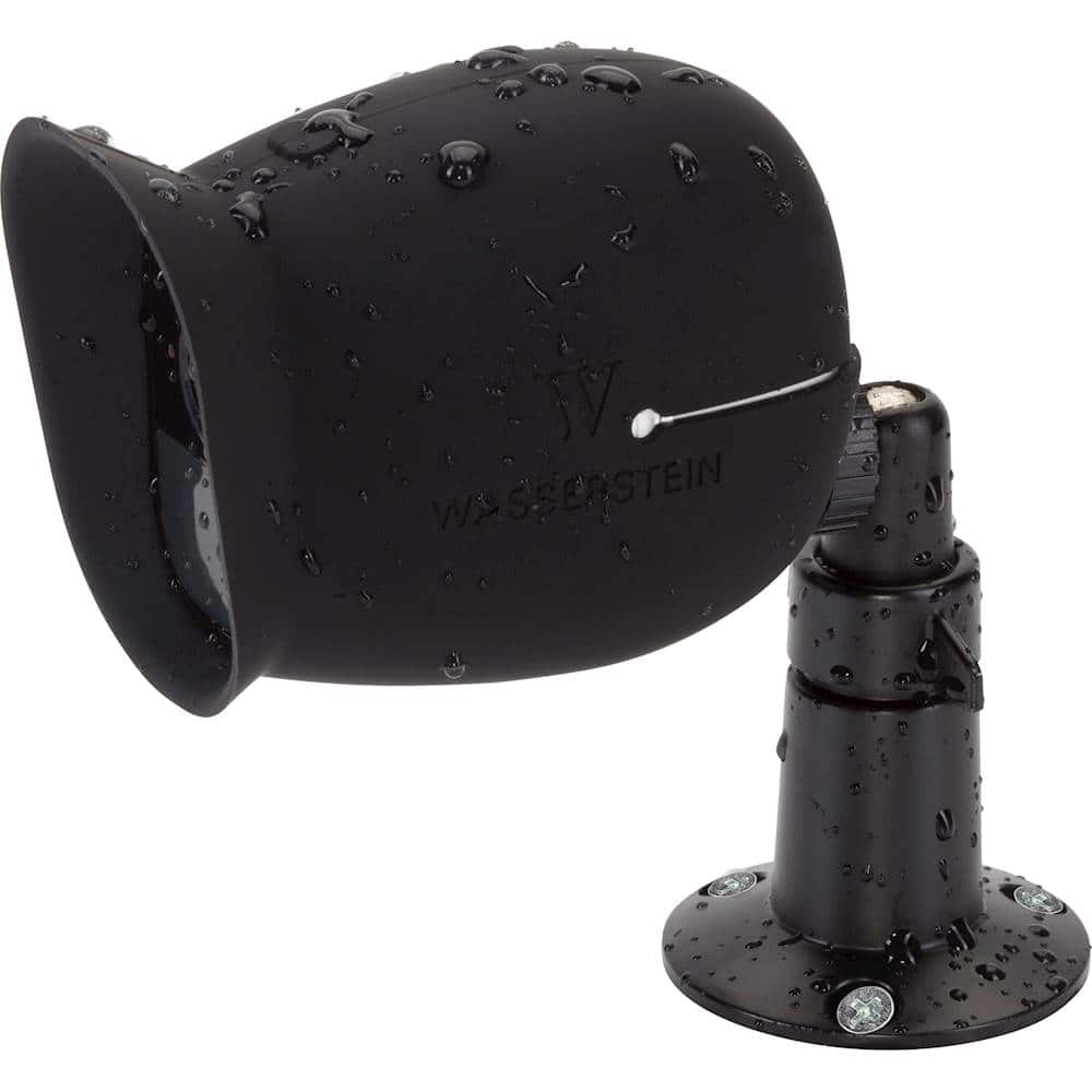 Alt View 14. Wasserstein - Adjustable Indoor/Outdoor Wall Mount for Most Arlo Security Cameras (2-Pack) - Black.