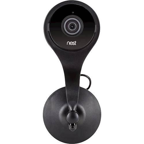 Wasserstein - 360° Swivel AC Outlet Mount for Nest Cam and Dropcam PRO Security Cameras - Black