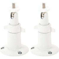 Wasserstein - Adjustable Indoor/Outdoor Wall Mount for Most Arlo Security Cameras (2-Pack) - White - Front_Zoom