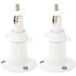 Wasserstein - Adjustable Indoor/Outdoor Wall Mount for Most Arlo Security Cameras (2-Pack) - White - Front_Zoom