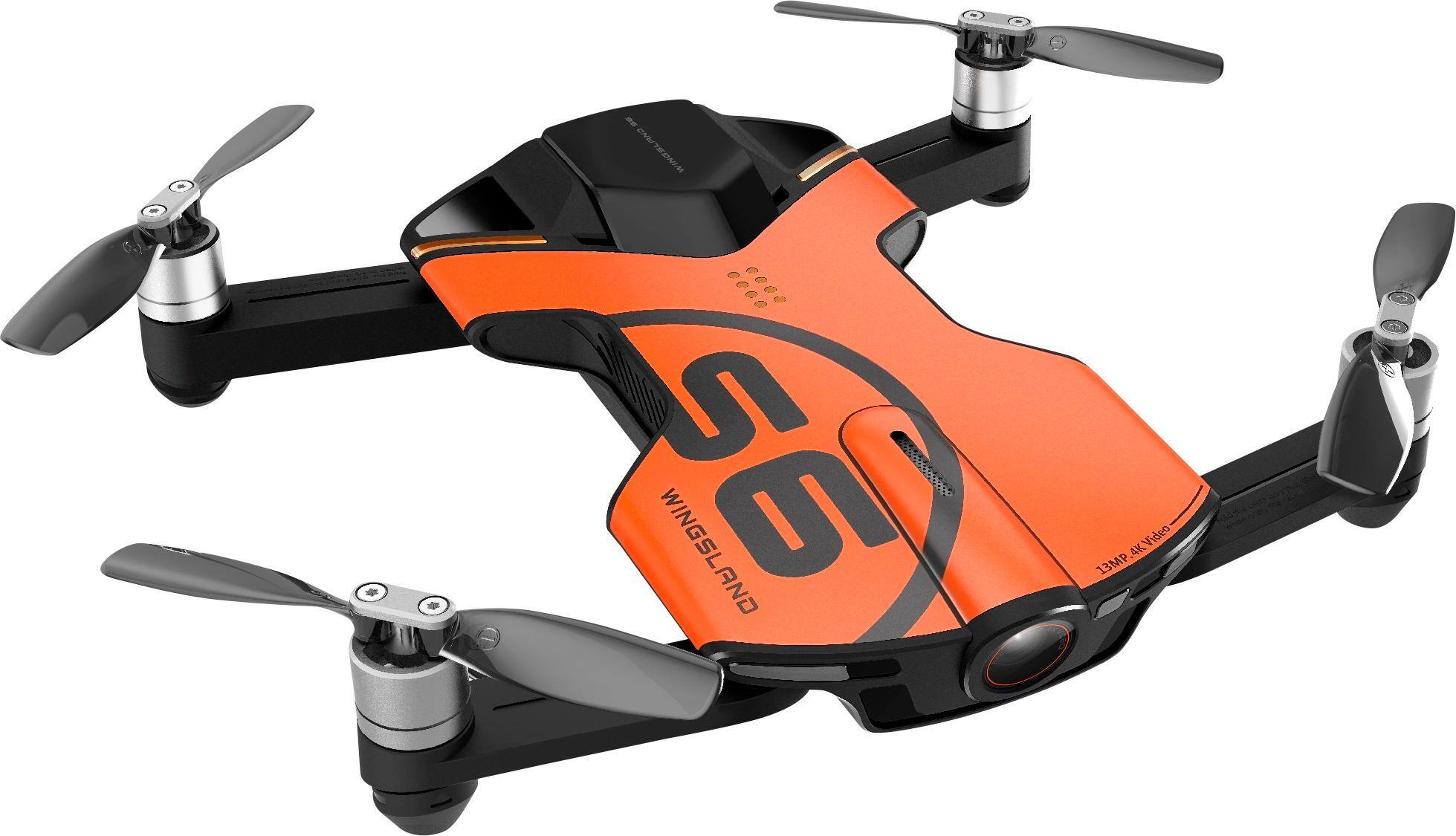 Wingsland - S6 Quadcopter - Orange - Angle