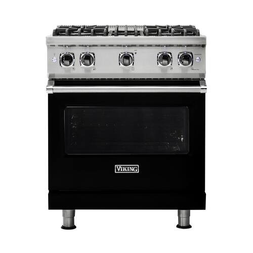 Viking - Professional 5 Series 4.0 Cu. Ft. Freestanding Gas Convection Range - Black