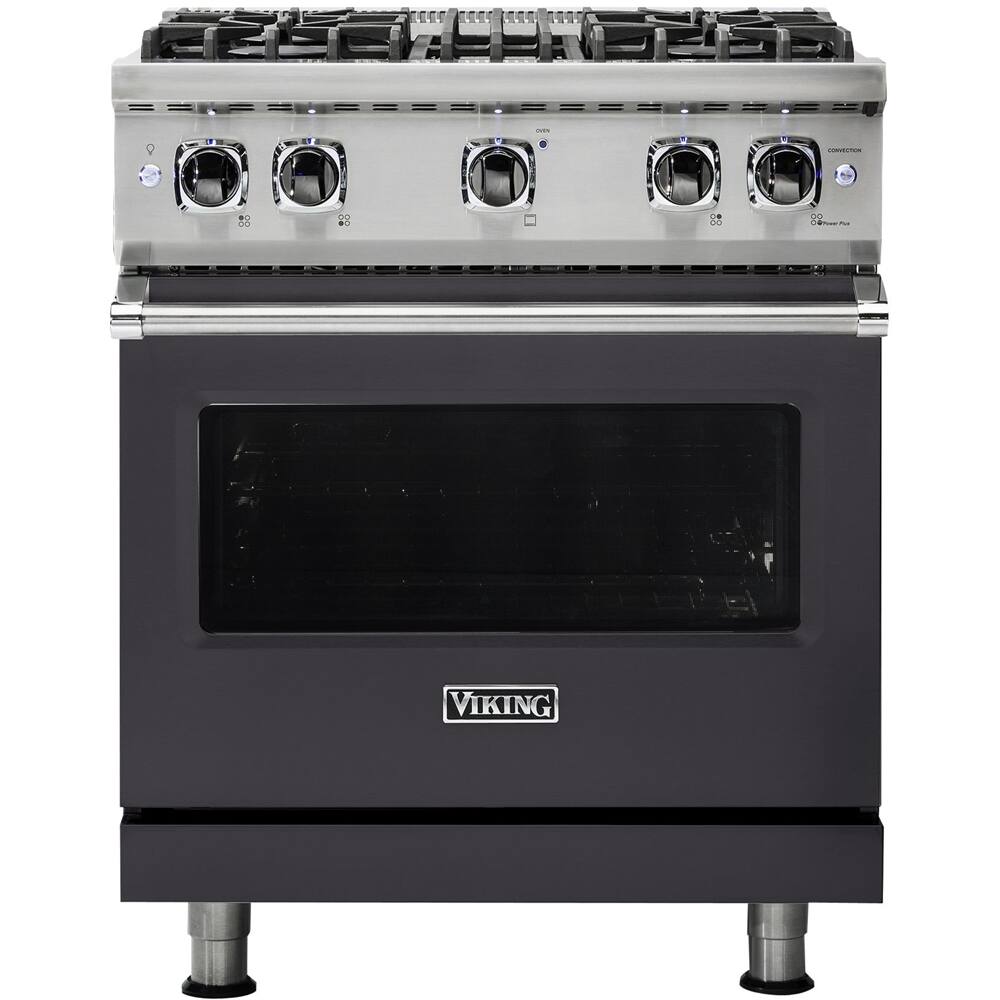 Viking - 4.0 Cu. Ft. Freestanding Gas Convection Range - Graphite Gray - Front_Zoom