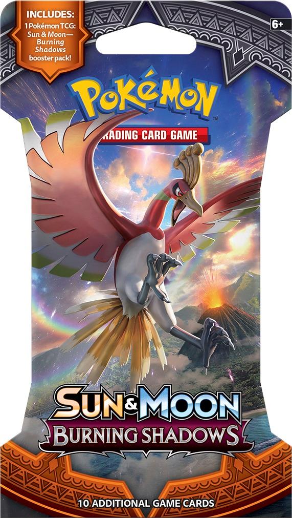 Pokemon Cards Sun & Moon Burning Shadows TCG 3-Booster Packs Blister New 