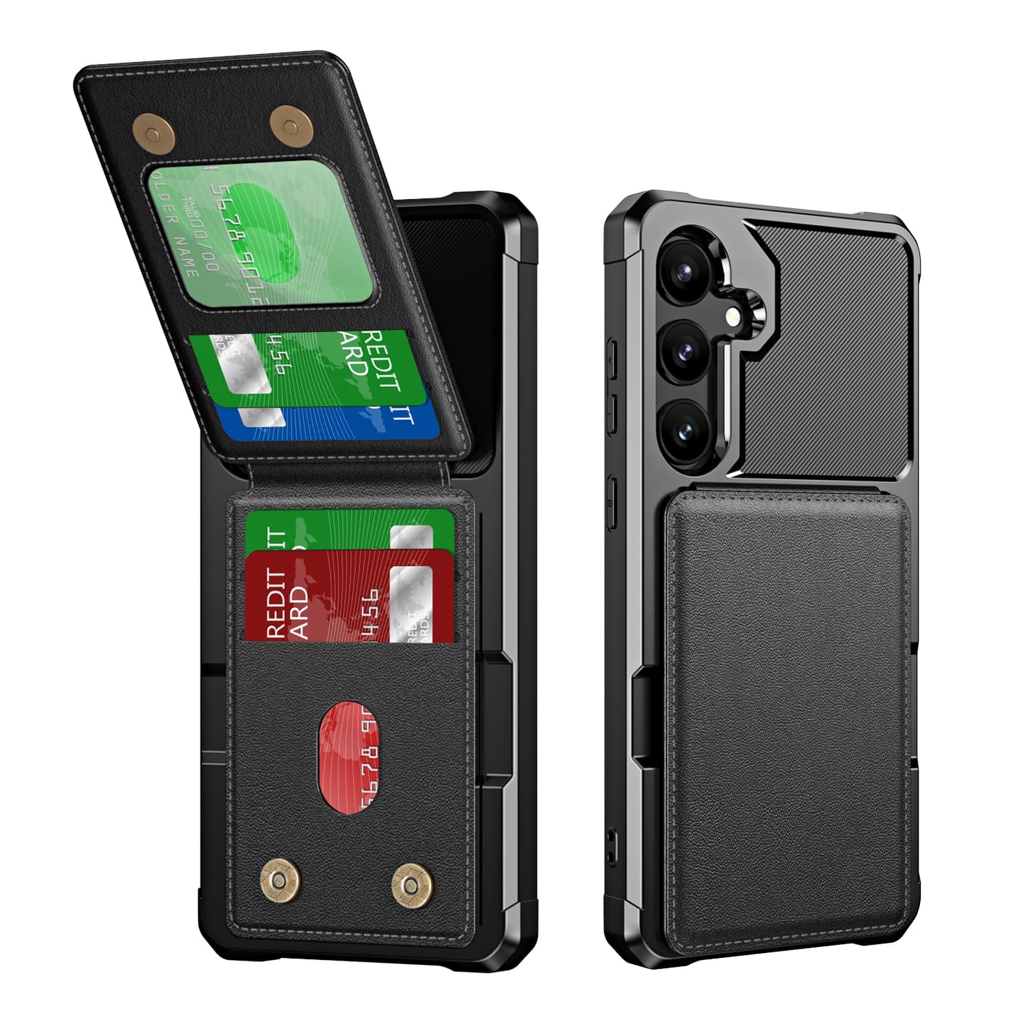 UUCOVER - Magnetic Wallet Back Case for Samsung Galaxy A17 5G,Shockproof PU Leather+TPU Card Slots Case Stand Cover - Black price history on PriceWatchPro