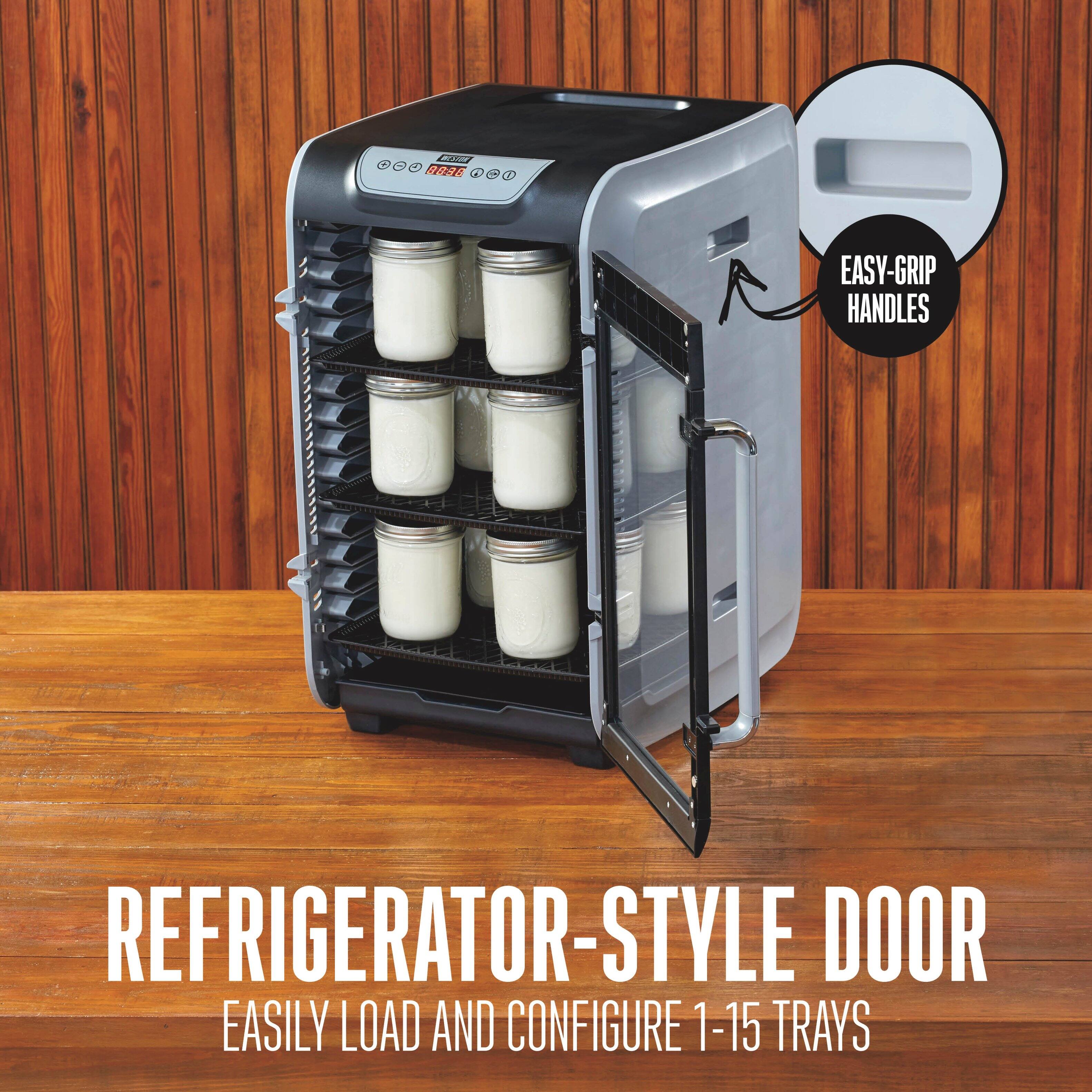 RATURN + 8830 f

1

EASY-GRIP HANDLES

REFRIGERATOR-STYLE DOOR EASILY LOAD AND CONFIGURE 1-15 TRAYS