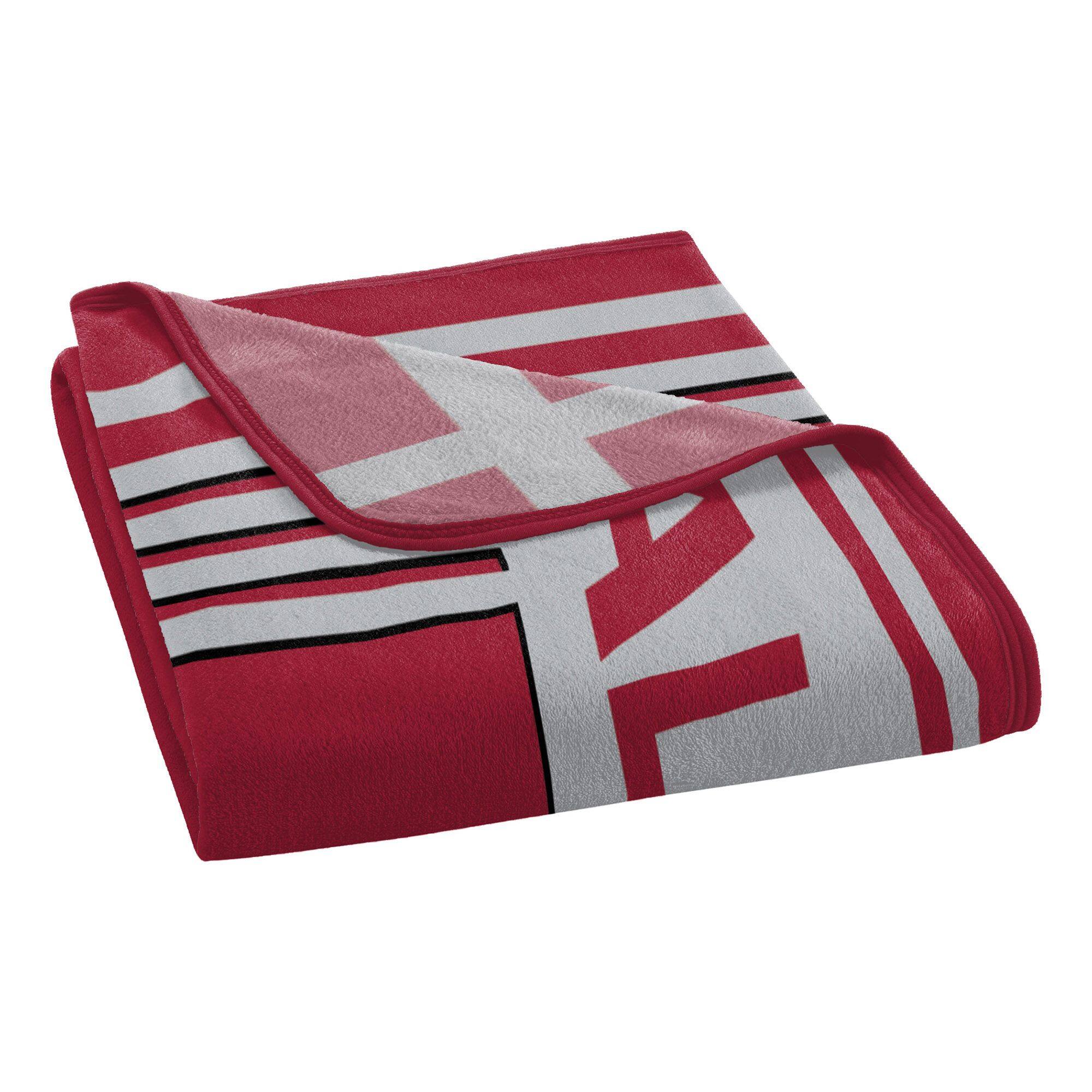 Back. Sweet Home Collection - NCAA Alabama Crimson Tide 46" x 60" Raschel Throw Blanket - Red.