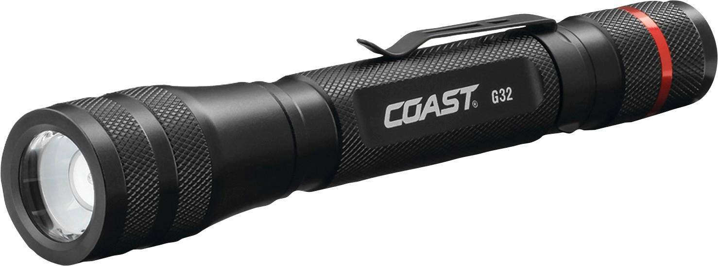 Angle. COAST - 355 Lumen LED Flashlight - Black.