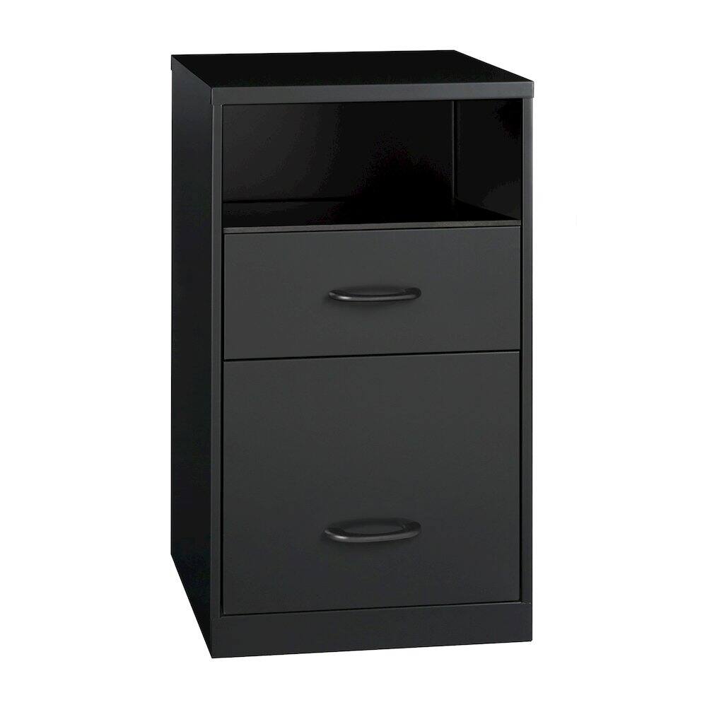 Alt View 8. Space Solutions - Space Solutions 18" Deep 2 Drawer Organizer Filing Cabinet, Shelf, Black - Black.