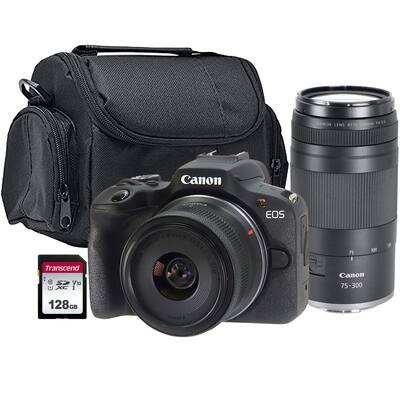 Canon EOS R100 Camera with RF S 18 45mm IS STM Lens and RF 75 Canon EOS R100 Camera with RF S 18 45mm IS STM Lens and RF 75