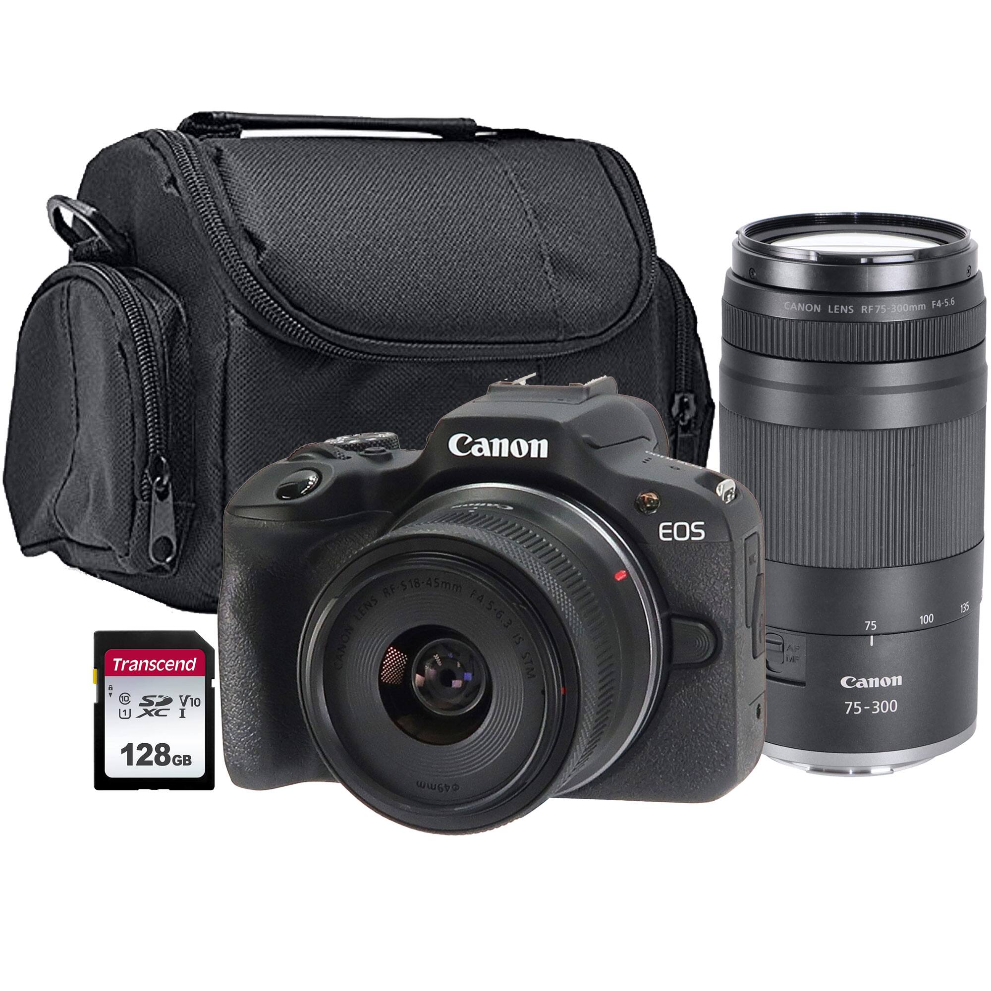 CANON LENS RF75-200mm F4.5-6.3  
CANON EOS  
Transcend V10 128GB  
CANON LENS RF518-45mm F4.5-6.3  
CANON iS STM  
CANON 75-300 D