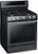 Angle Zoom. Samsung - 5.8 Cu. Ft. Self-cleaning Freestanding Fingerprint Resistant Gas Convection Range - Black stainless steel.