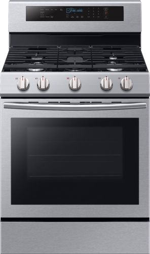 Samsung - 5.8 Cu. Ft. Self-cleaning Freestanding Gas Convection Range - Stainless steel was $999.99 now $749.99 (25.0% off)
