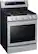 Angle. Samsung - 5.8 Cu. Ft. Freestanding Gas Convection Range - Stainless steel.