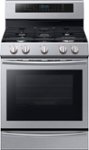 Front Zoom. Samsung - 5.8 Cu. Ft. Freestanding Gas Convection Range - Stainless steel.