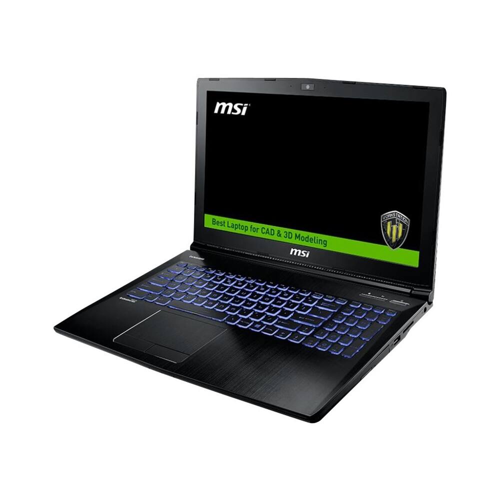 Alt View 11. MSI - 15.6" Laptop - Intel Core i7 - 16GB Memory - NVIDIA Quadro M1200 - 256GB Solid State Drive - Aluminum black.