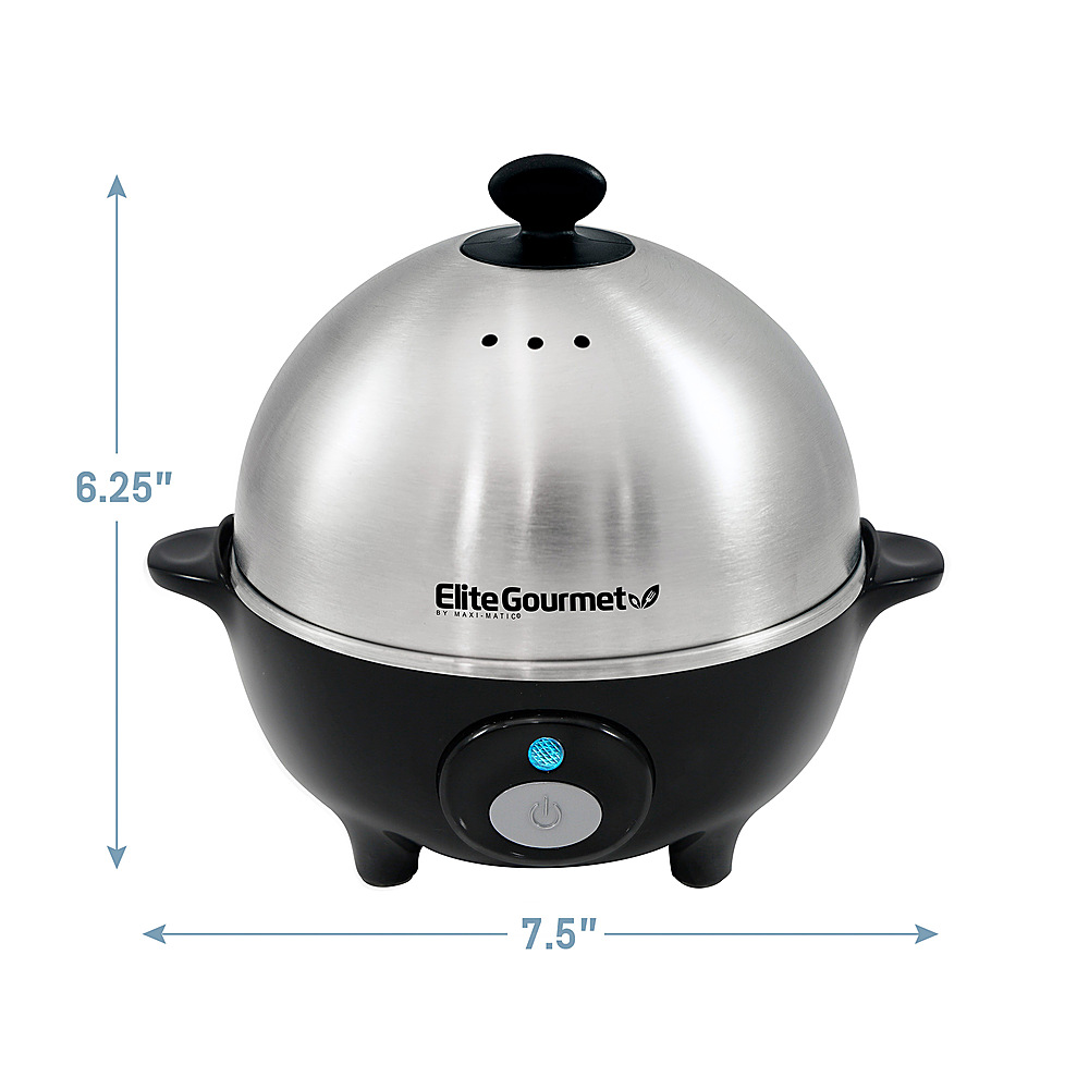 Elite Gourmet Electric Egg Cooker Black/Stainless Steel EGC-508 - Best Buy