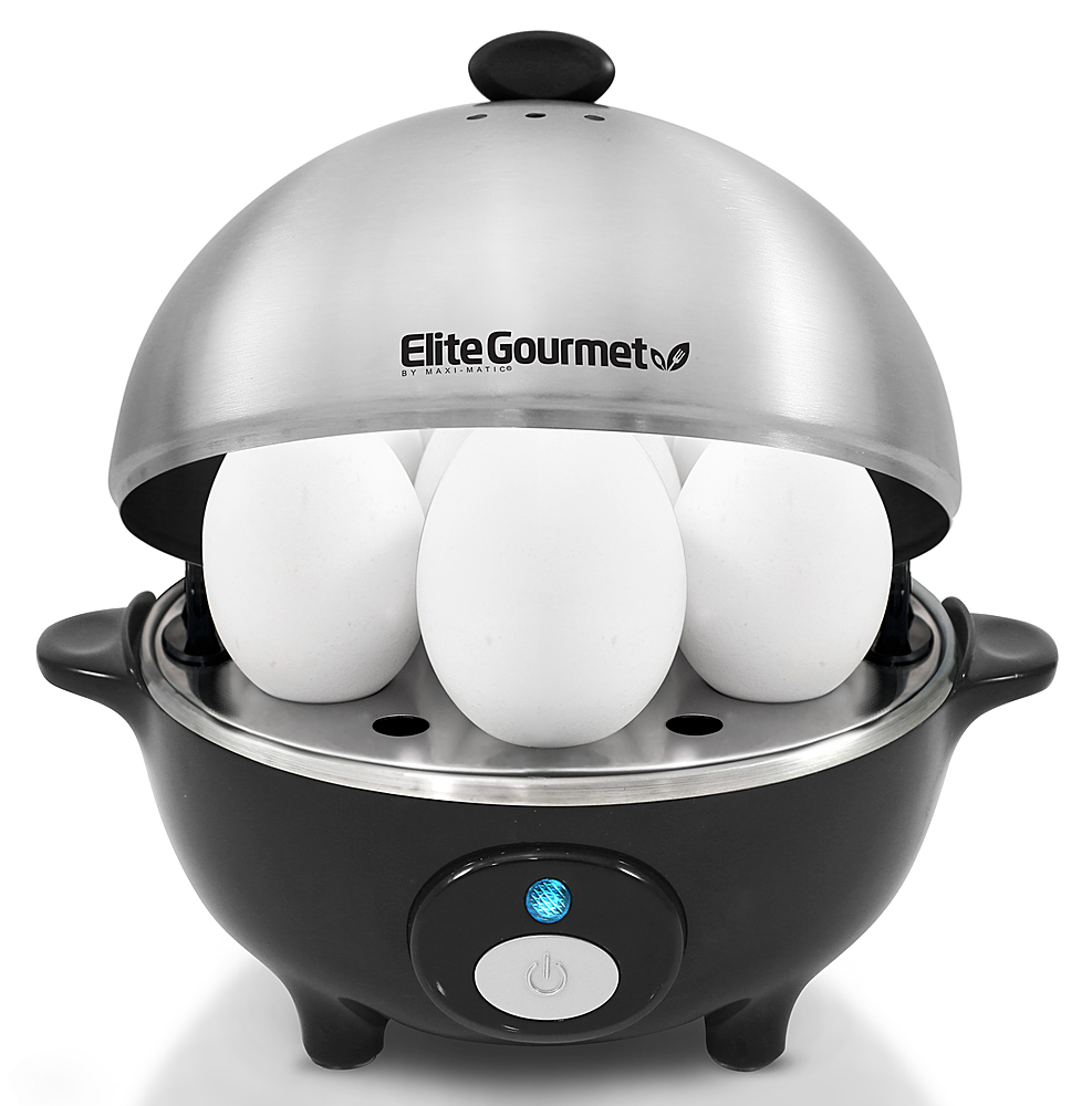 Elite Platinum Stainless Steel Automatic Easy Egg Cooker - Silver/Black, 1  ct - Kroger