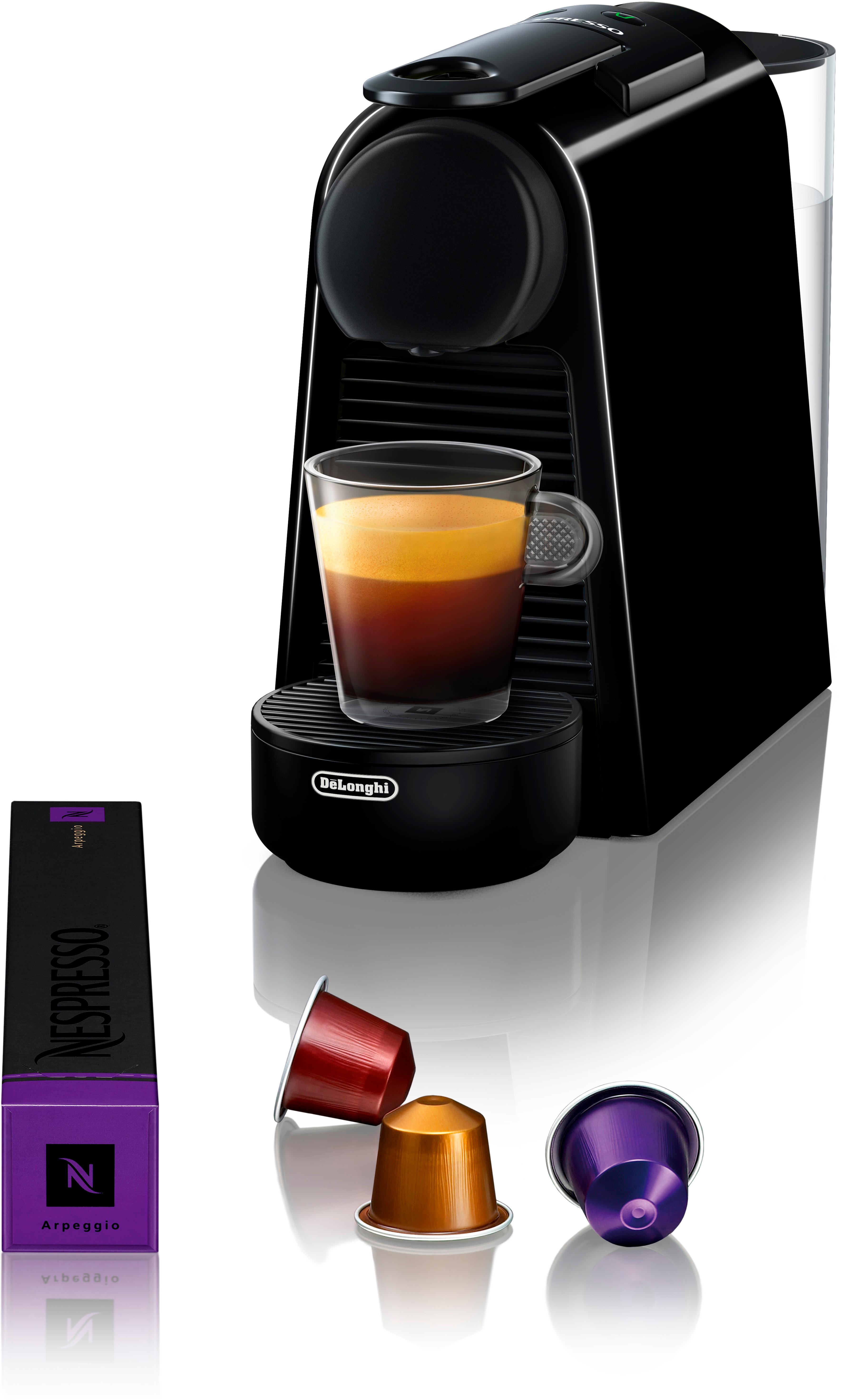 Ledig feminin vandrerhjemmet Nespresso Essenza Mini Espresso Machine by De'Longhi with Aeroccino Milk  Frother Piano Black EN85BAE - Best Buy