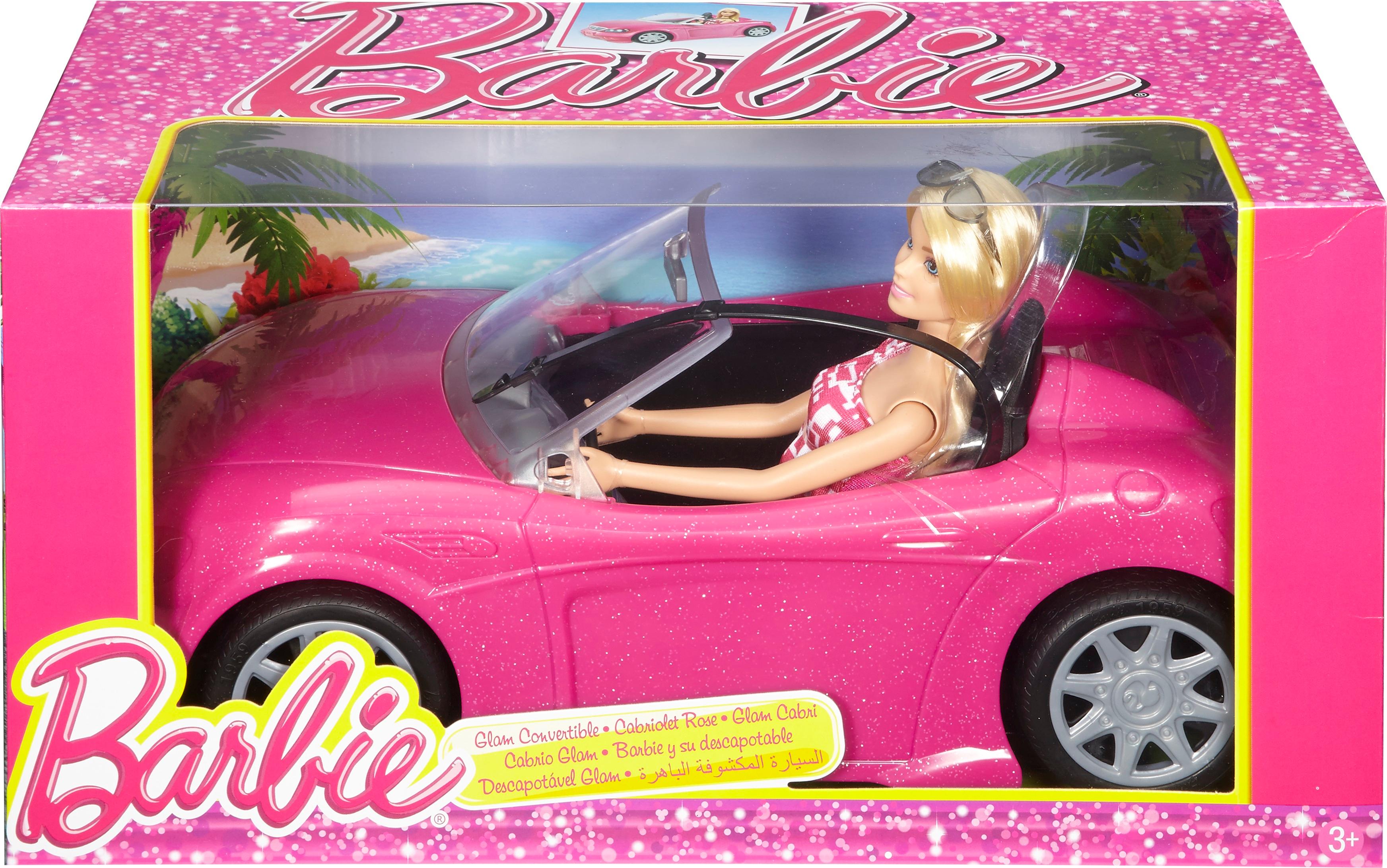 Best Buy: Mattel Barbie Doll and Glam Convertible Car Pink DJR55