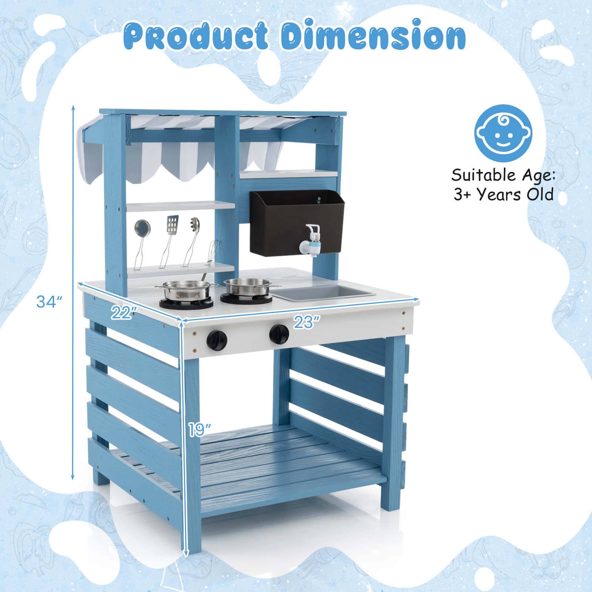 Product Dimension

Suitable Age: 3+ Years Old

34" x 22" x 23" x 19"