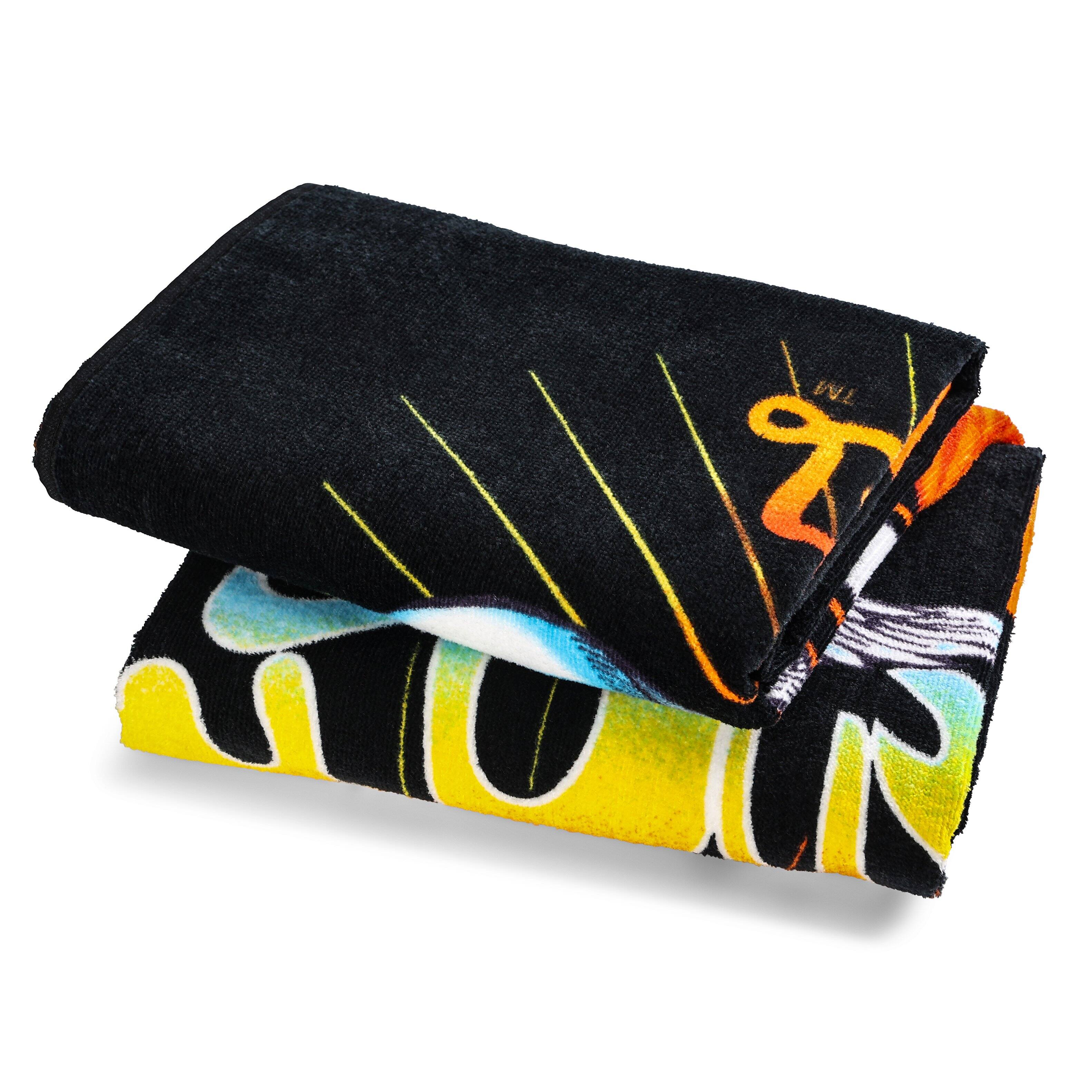 Alt View 2. Von Dutch - Von Dutch Iconic Y2K 100% Cotton 30"x60" Beach Towel | Cross Roads - Crossroads.