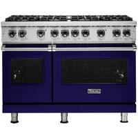 Viking - Freestanding Double Oven Gas Convection Range - Cobalt Blue - Front_Zoom