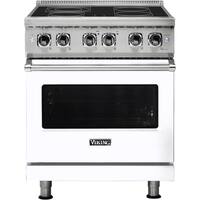 Viking - 4.7 Cu. Ft. Self-Cleaning Freestanding Electric Convection Range - White - Front_Zoom