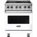 Front. Viking - 4.7 Cu. Ft. Self-Cleaning Freestanding Electric Convection Range - White.