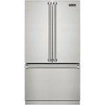 Front Zoom. Viking - 3 Series 22.1 Cu. Ft. French Door Counter-Depth Refrigerator - Stainless Steel.
