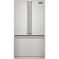 Viking - 3 Series 22.1 Cu. Ft. French Door Counter-Depth Refrigerator - Stainless steel - Front_Zoom
