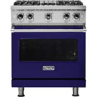 Viking - Professional 5 Series 4.0 Cu. Ft. Freestanding Gas Convection Range - Cobalt Blue - Front_Zoom
