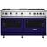 Front. Viking - Freestanding Double Oven Gas Convection Range - Cobalt Blue.