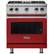 Front Zoom. Viking - 4.0 Cu. Ft. Freestanding Gas Convection Range - Apple red.